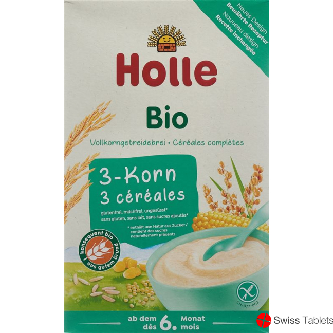 Holle Babybrei 3 Korn Bio 250g buy online