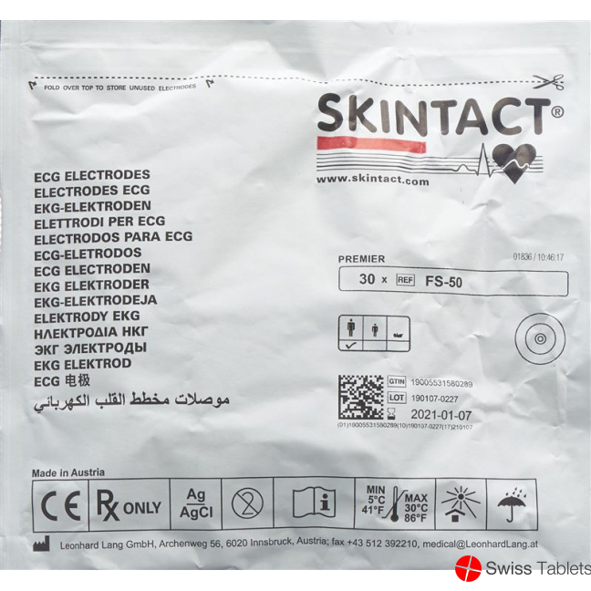 Skintact Ekg Elekt Pe-Schaum Erwachsene Rund Fs-50 30 Stück buy online