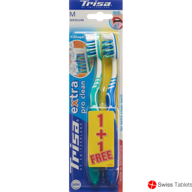 Trisa Toothbrush Extra Duo Medium buy online