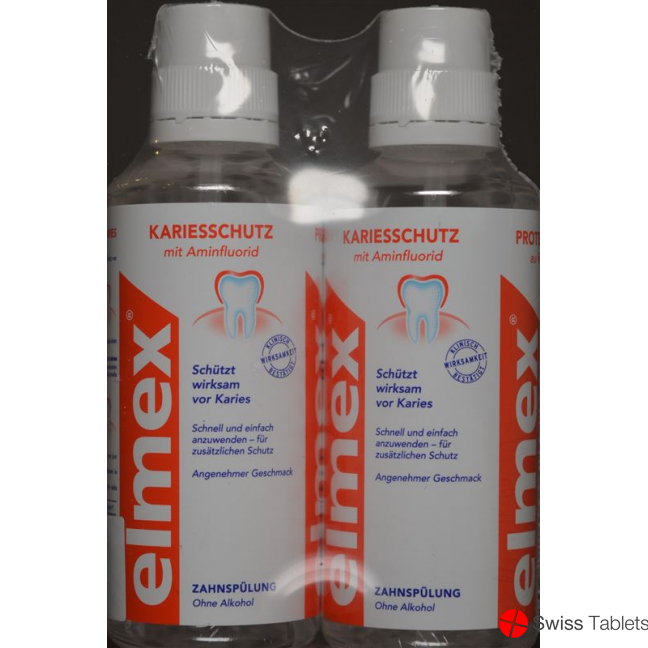 Elmex Fluorid Zahnspülung Duo 2x 400ml buy online
