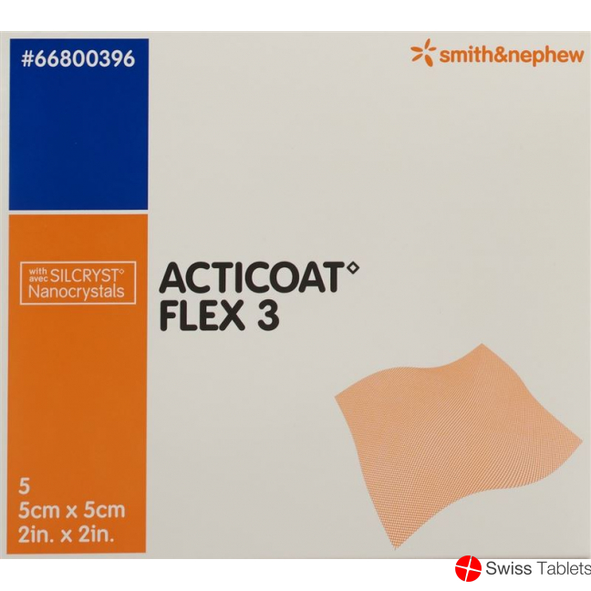 Acticoat Flex 3 Wundverband 5x5cm 5 Stück buy online