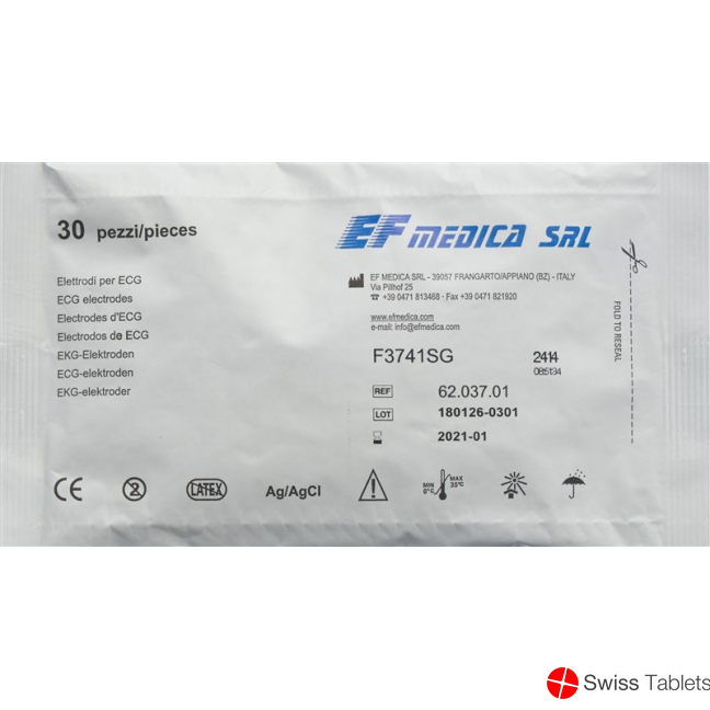 Ekg Elektroden 37x41mm Druckknopf 30 Stück buy online