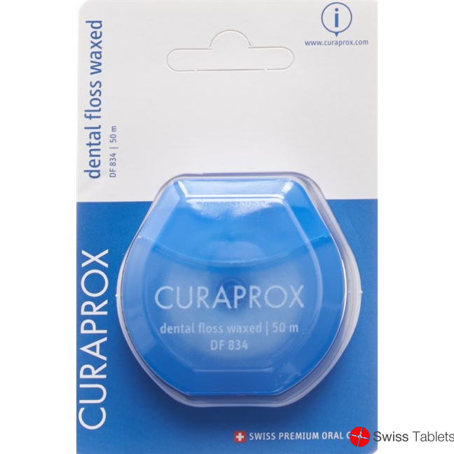 Curaprox DF 834 dental floss 50m waxed Mint buy online