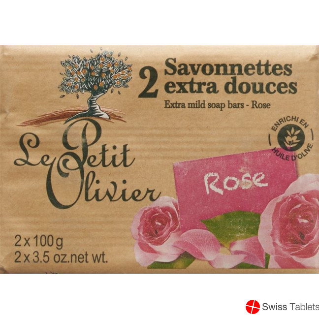 Le Petit Olivier Savon Rose 2x 100g buy online