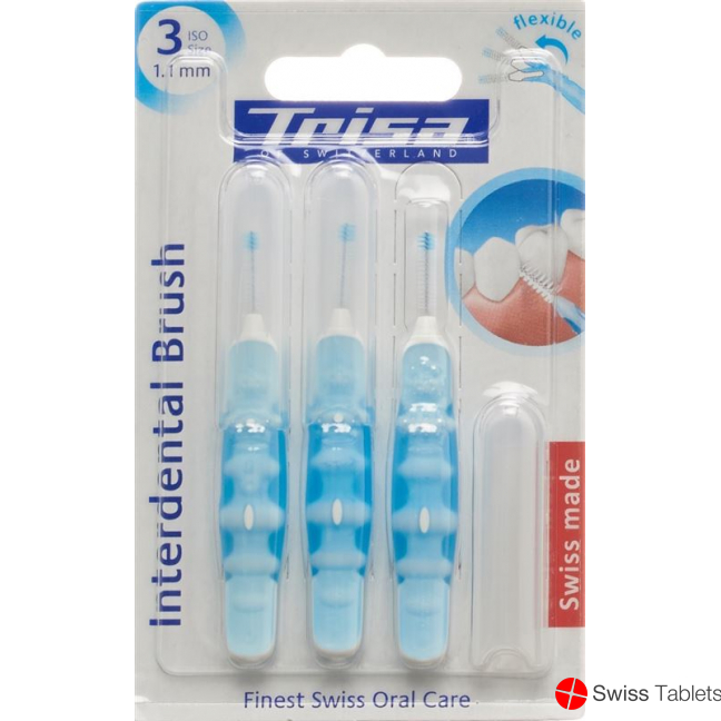Trisa Interdental Brush 3.0mm Flexible 3 Stück buy online