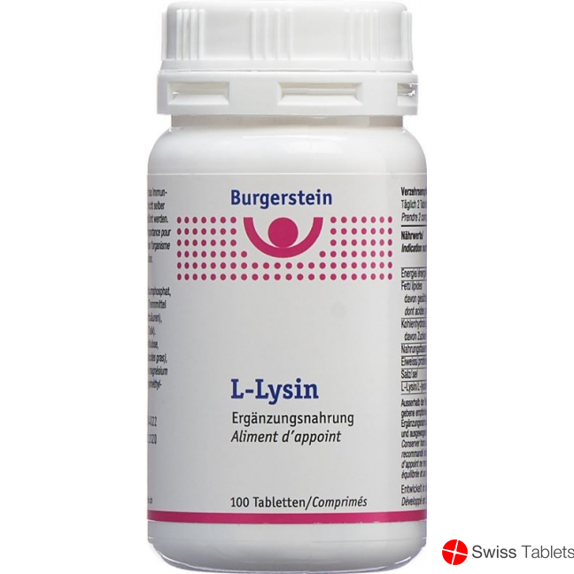Burgerstein L-Lysin tablets Ds 100 pieces buy online