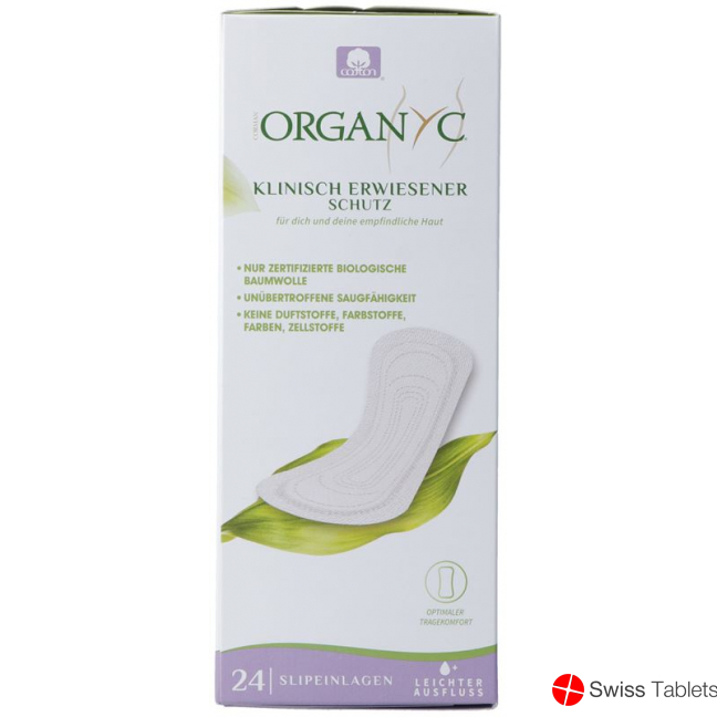Organyc Slipeinlagen Flach Light Flow 24 Stück buy online