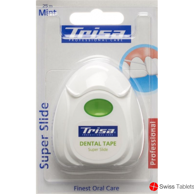Trisa Super Tape Zahnseide 25m Mint Fluor buy online