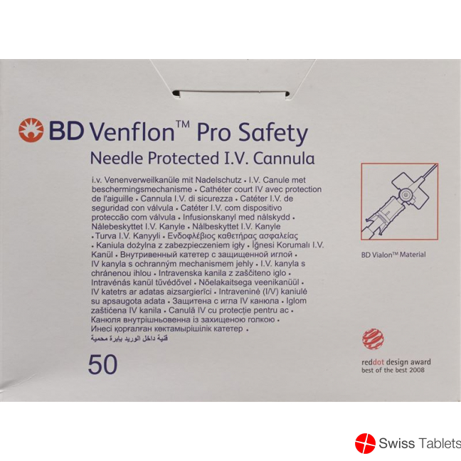 BD Venflon Pro Safety 20g 1.1x32mm Rosa 50 Stück buy online BD Venflon Pro Safety 20g 1.1x32mm Rosa 50 Stück buy online