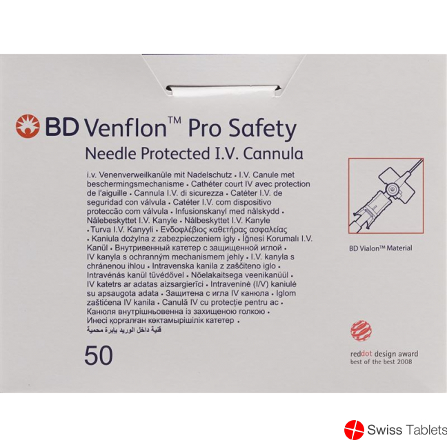 BD Venflon Pro Safety 18g 1.3x32mm Grün 50 Stück buy online BD Venflon Pro Safety 18g 1.3x32mm Grün 50 Stück buy online