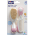 Chicco Comb and Brush Natural Bristle Pink 0m+ buy online