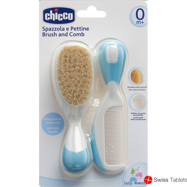 Chicco Kamm und Bürste Naturborsten Light 0m+ buy online