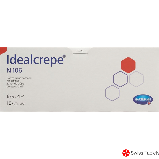 Idealcrepe N106 Elastische Binde 4mx6cm 10 Stück buy online
