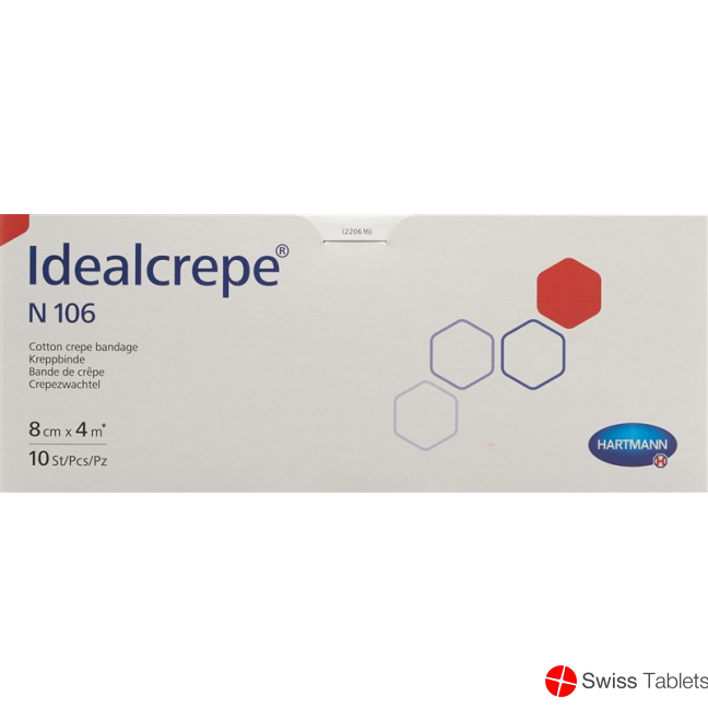 Idealcrepe N106 Elastische Binde 4mx8cm 10 Stück buy online