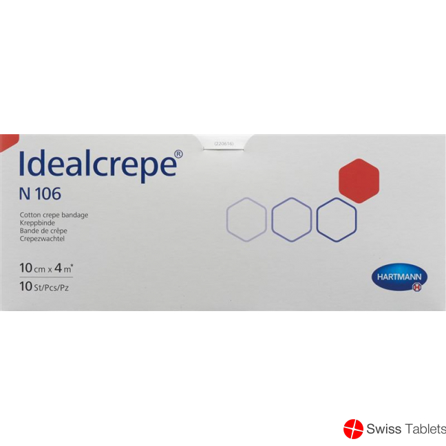 Idealcrepe N106 Elastische Binde 4mx10cm 10 Stück buy online