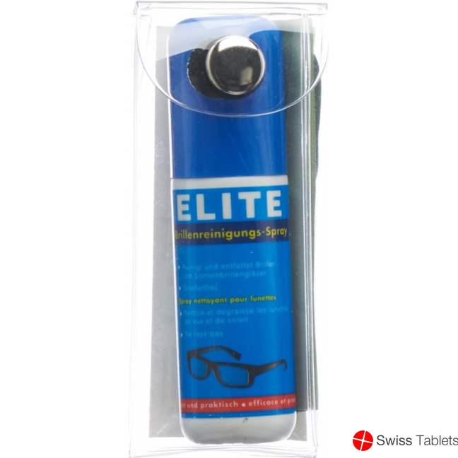 Elite glasses cleaning set spray + microfiber cloth buy online