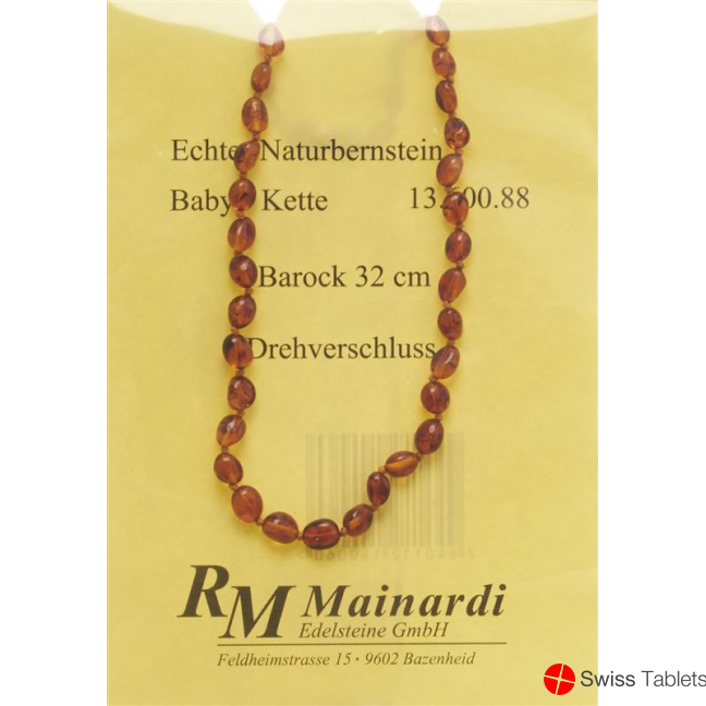 Mainardi Bernstein Babykette Barock 32cm Drehverschluss buy online