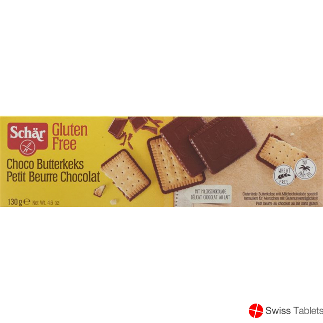 Schär Butterkeks Choco Glutenfrei 130g buy online