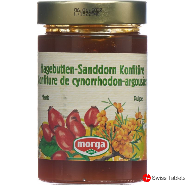 Morga Hagebutten-Sanddorn Konfitüre 350g buy online