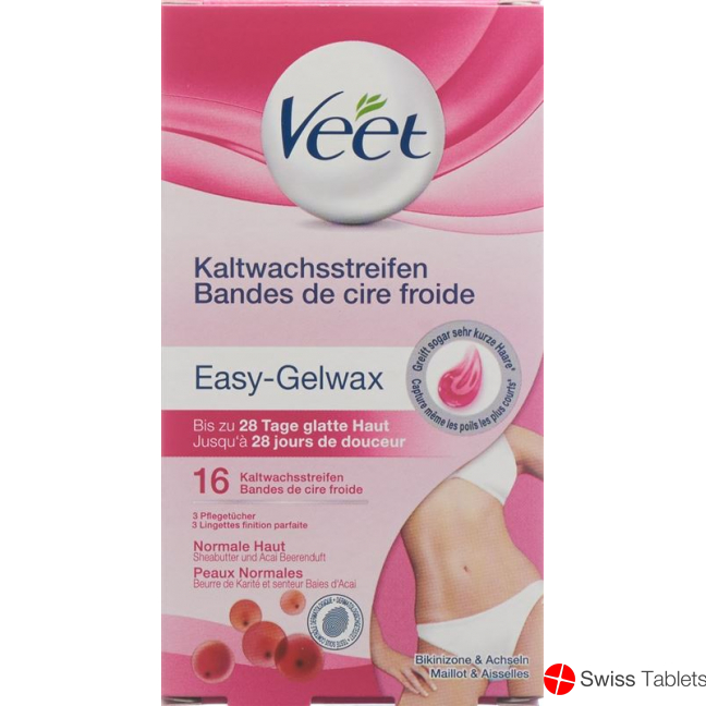 Veet Kaltwachsstreifen Achseln Bikini 16 Stück buy online