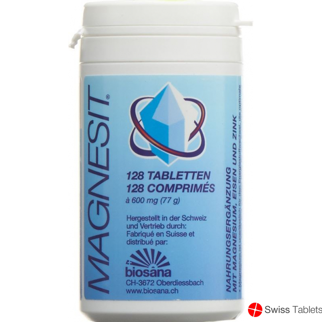 Magnesit Mineralsalz Tabletten Konzentriert Dose 128 Stück buy online
