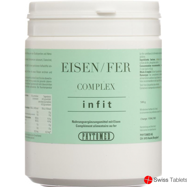 Infit Complex Eisen Pulver 500g buy online