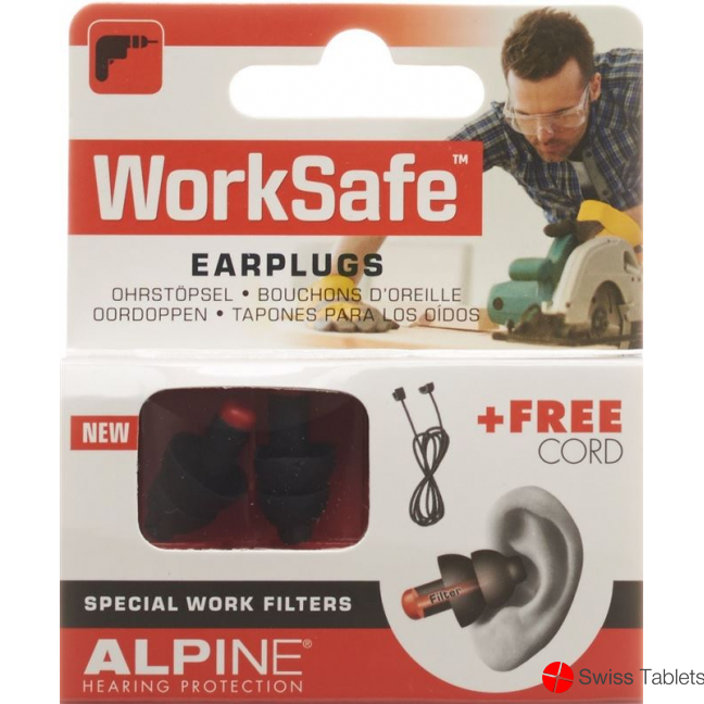 Alpine Worksafe earplugs 1 pair buy online
