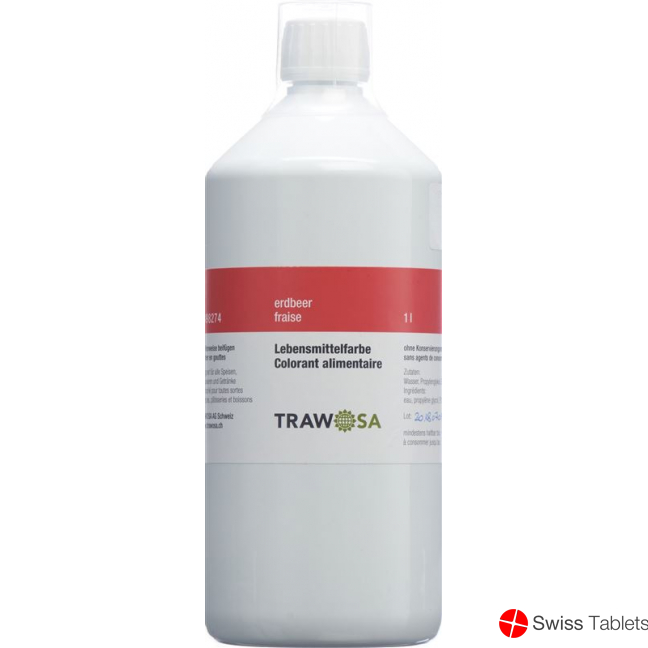 Trawosa Lebensmittelfarbstoff Erdbeer Flasche 1L buy online