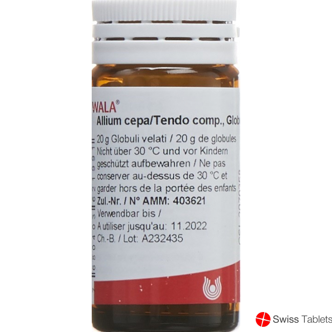 Wala Allium Cepa/tendo Comp Globuli Flasche 20g buy online