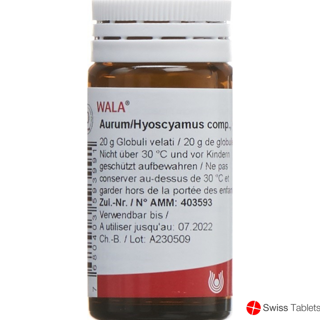 Wala Aurum/hyoscyamus Comp Globuli 20g buy online Wala Aurum/hyoscyamus Comp Globuli 20g buy online