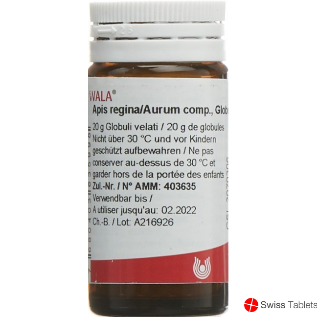 Wala Apis Regina/aurum Comp Globuli 20g buy online
