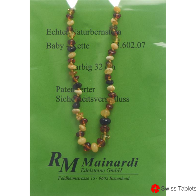 Mainardi Amber baby chain colored 32cm safety clasp buy online