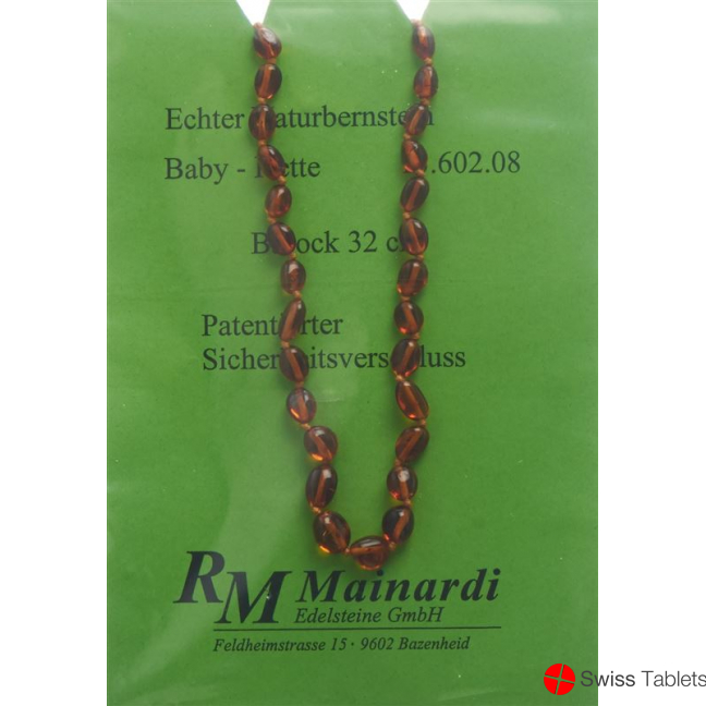 Mainardi Bernstein Babykette Barock 32cm Sicherheitseverschluss buy online