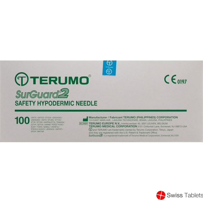 Terumo SurGuard2 Sicherheits-Einmalkanülen 18g 1.2x25mm Rosa 100 Stück buy online