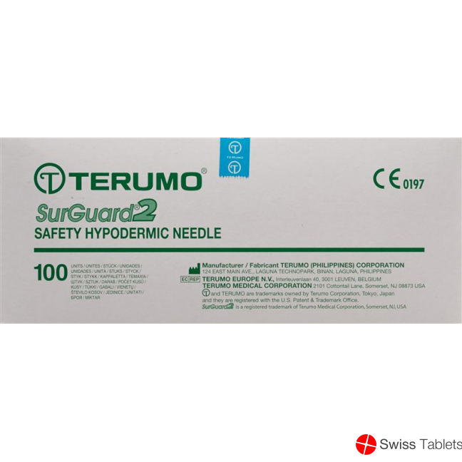 Terumo SurGuard2 Sicherheits-Einmalkanülen 25g 0.5x16mm Orange 100 Stück buy online