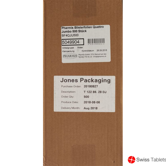 Pharmis Blisterfolien Quattro Jumbo 500 Stück buy online