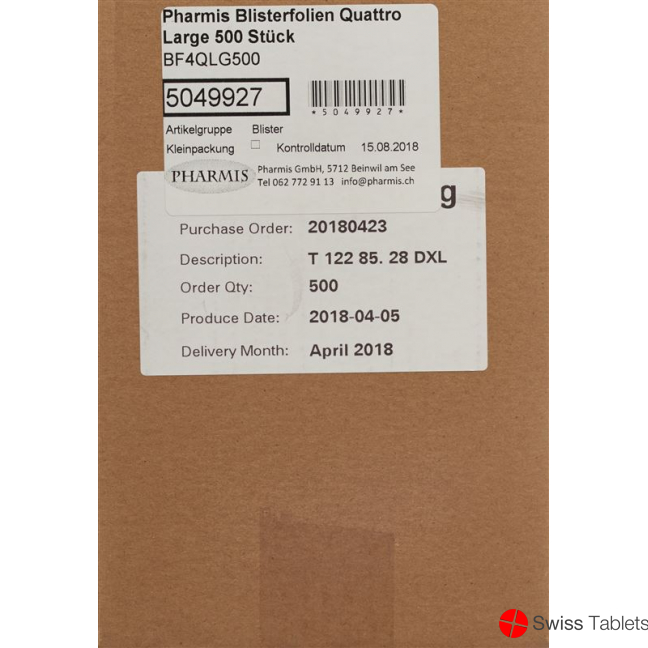 Pharmis Blisterfolien Quattro Large 500 Stück buy online