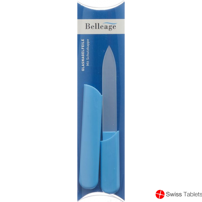 Belleage glass nail file small with protective cap buy online