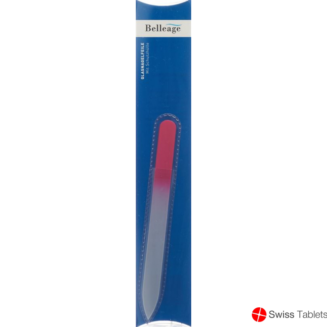 Belleage glass nail file with protective cover buy online