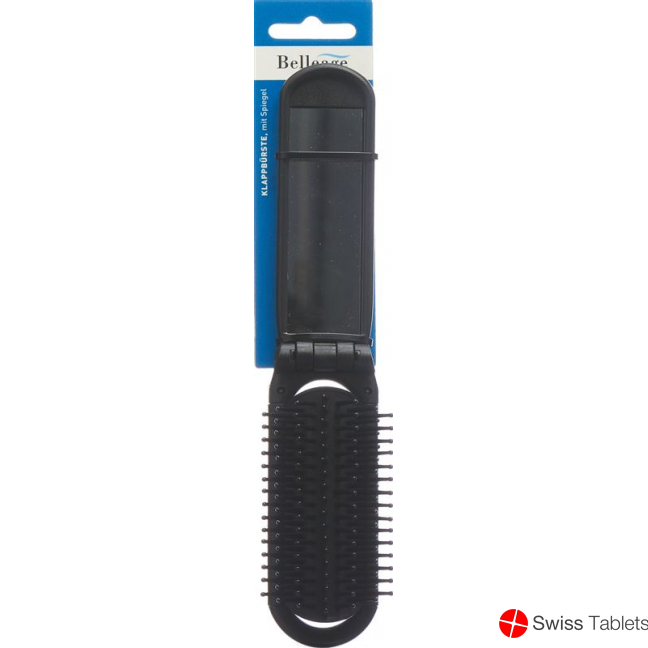 Belleage folding brush with mirror buy online