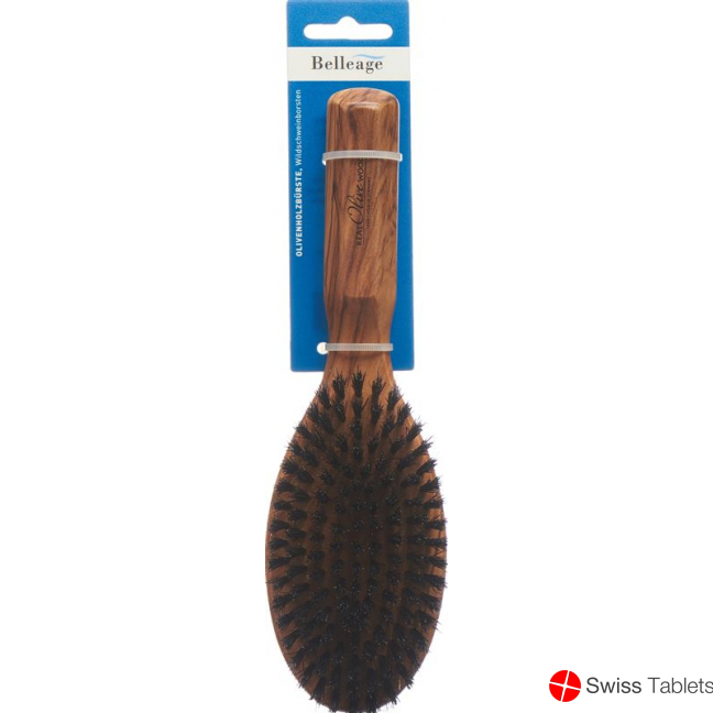 Belleage Olive Wood Brush Oval buy online