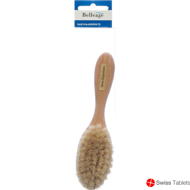 Belleage baby hairbrush wood goat hair buy online
