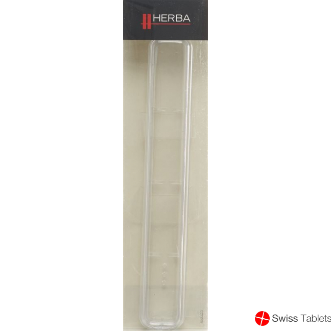 Herba Zahnbürstenköcher Transparent M Silberrand buy online