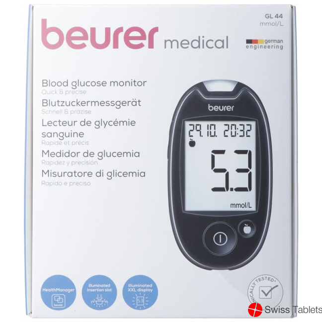 Beurer Blutzuckermessgerät Easy To Use Gl44 Mmol/ buy online