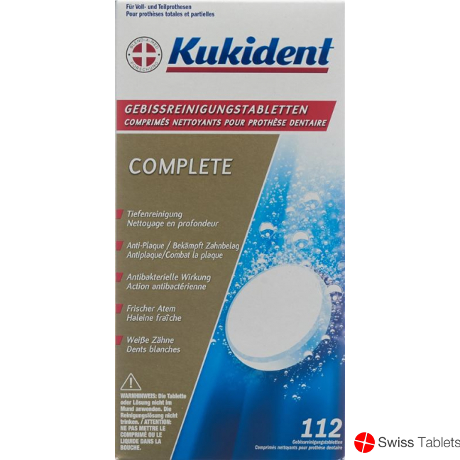 Kukident Reinigung-Tabs Frische Minze 112 Stück buy online