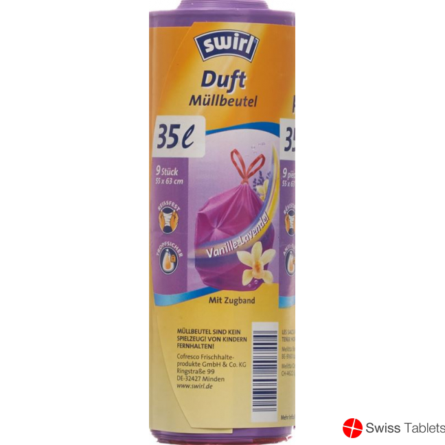 Swirl Duft-Müllbeutel 35L mit Zugband 9 Stück buy online