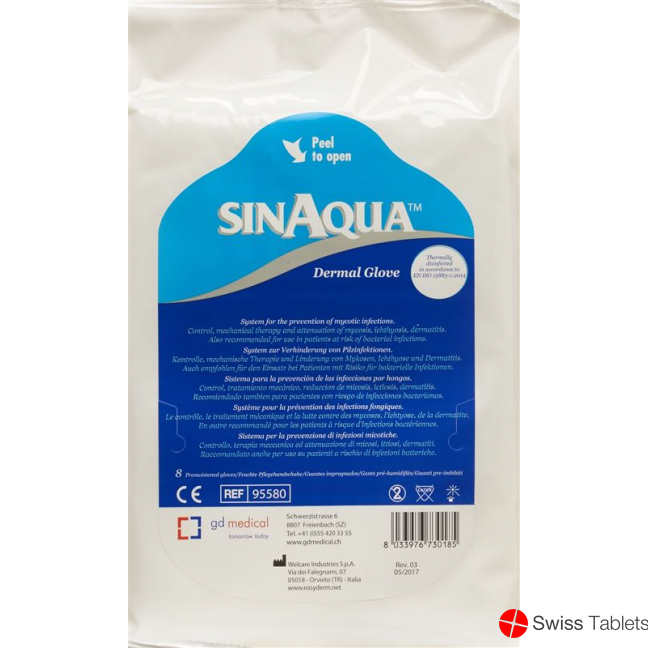 Sinaqua Dermal Glove Handschuhe für Wow Beutel 8 Stück buy online