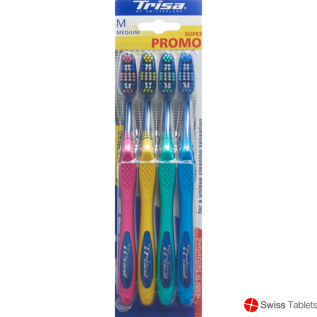 Trisa Flexible Head Toothbrush Quattro Medium buy online