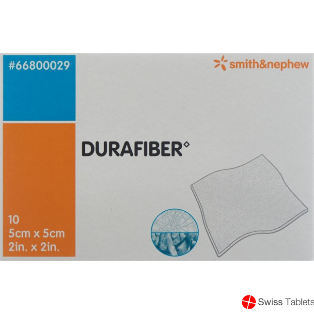 Durafiber Wundauflage 5x5cm Steril 10 Stück buy online