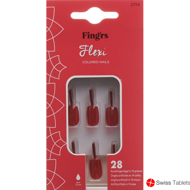 Fingers Flexi Nails Classic Red buy online